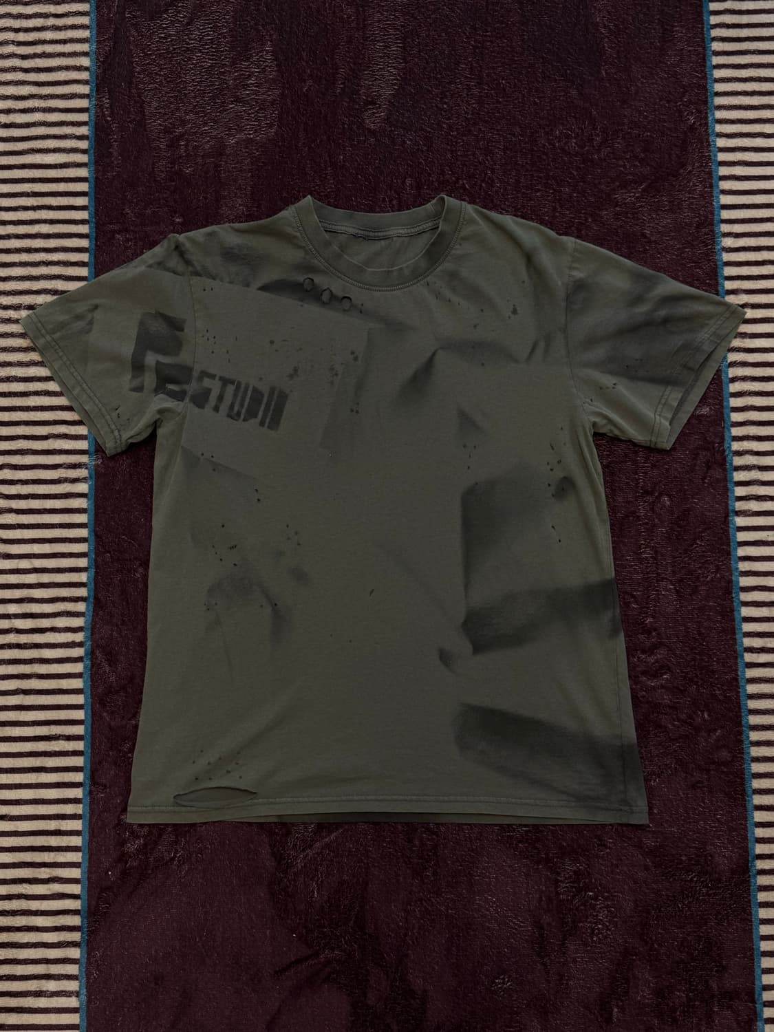 H.K VINTAGE 디스트로이드 데미지 반팔 상품이미지1