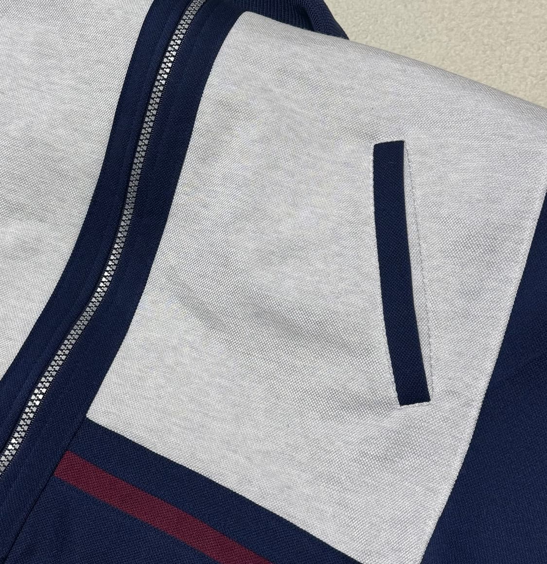 챔피온 올드스쿨 USA 화이트 네이비 져지 상품이미지8