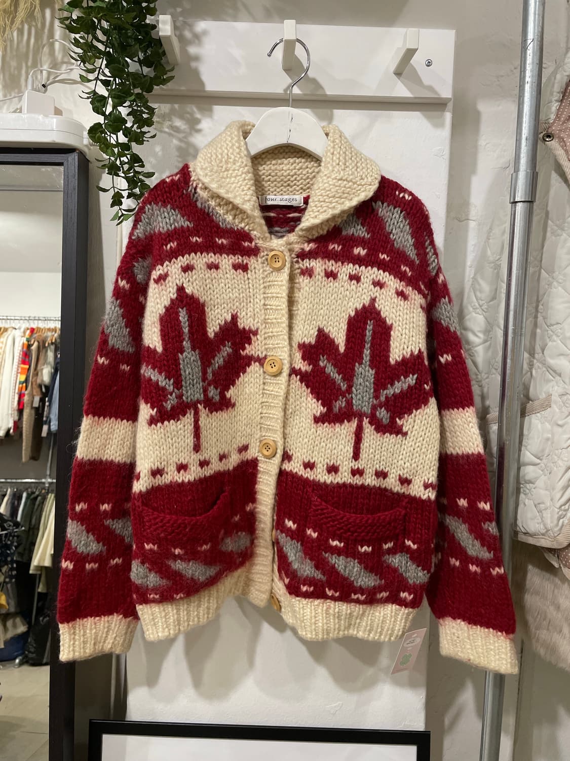 헤비울 메이플 숄카라 가디건 상품이미지6