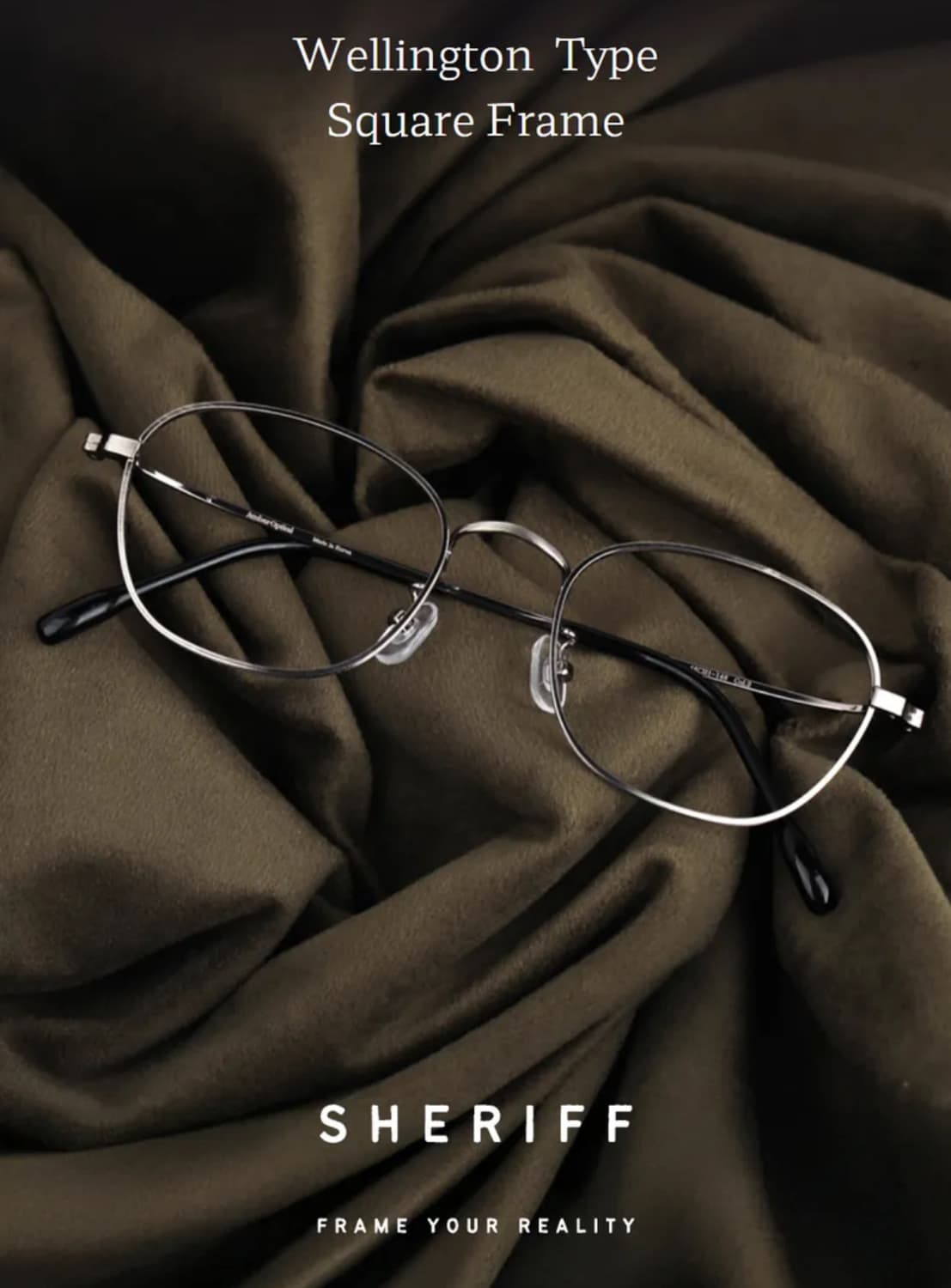 앰버옵티컬 쉐리프 엔틱실버 48사이즈 +비구면 무도수렌즈 장착 상품이미지8