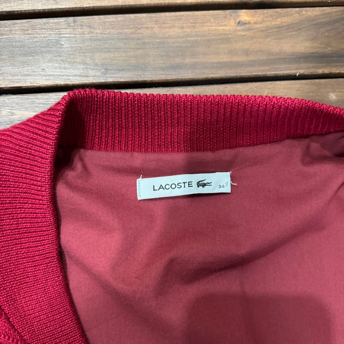 라코스테 블루종 타입 니트 집업 (S)   상품이미지5