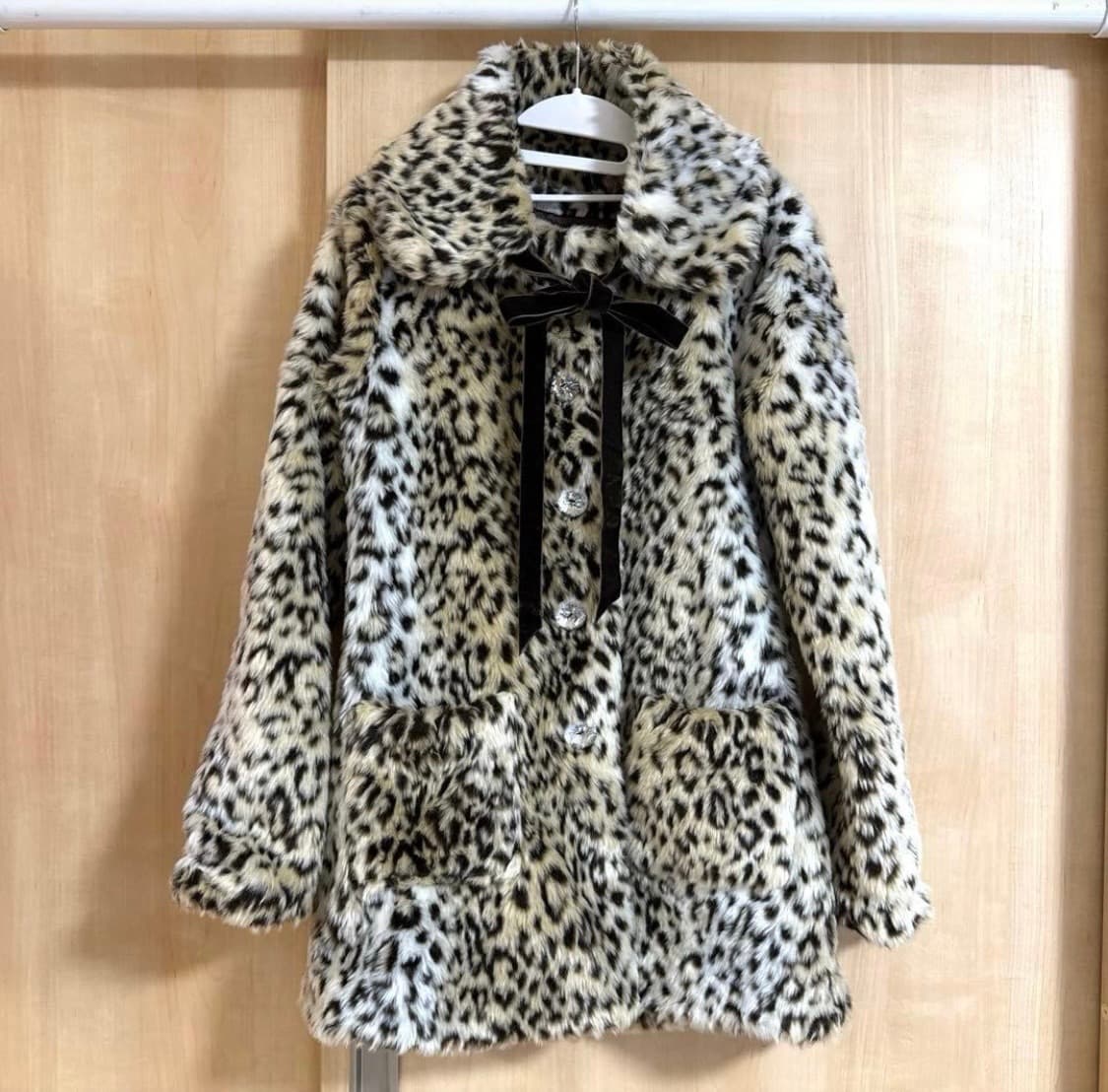 리즈리사 호피 코트 퍼코트 퍼자켓 히메갸루 오네갸루 짜잔씨 나나깔 펑크 상품이미지1