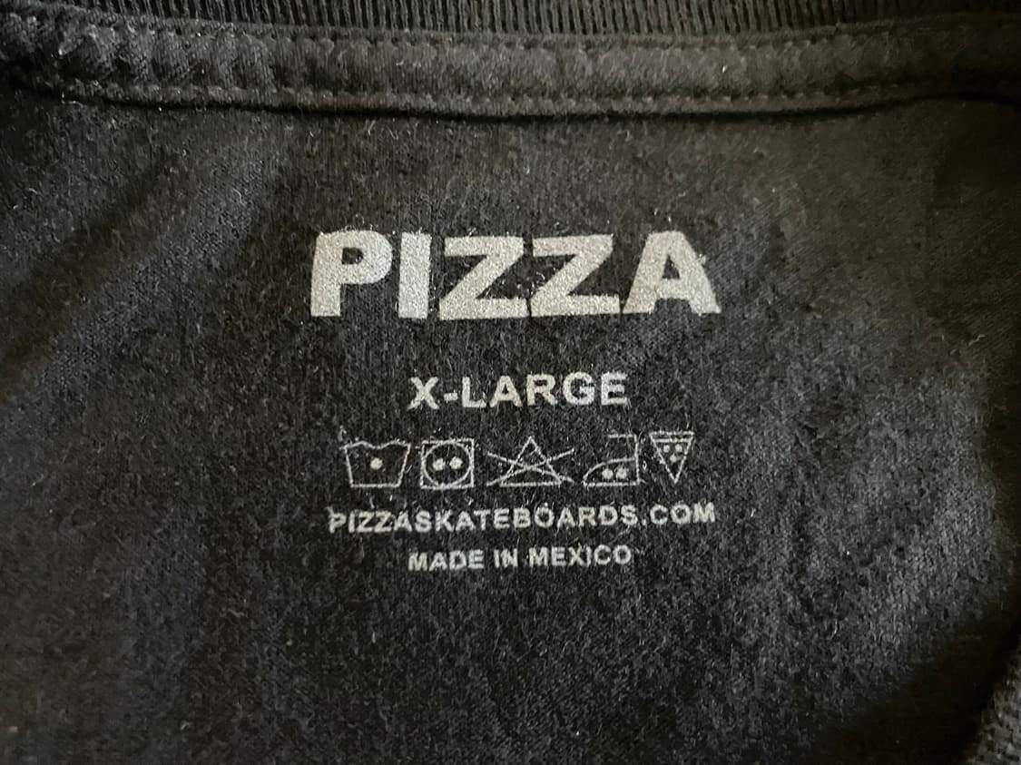 피자 스케이트보드 로고 티셔츠 XL 스트릿  상품이미지3