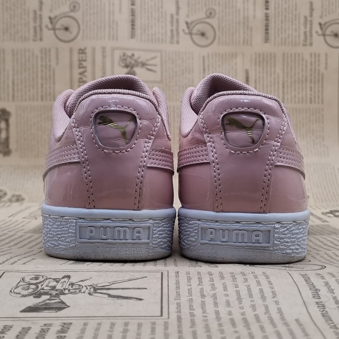 푸마 바스켓 레이스업 핑크 스니커즈240 상품이미지4