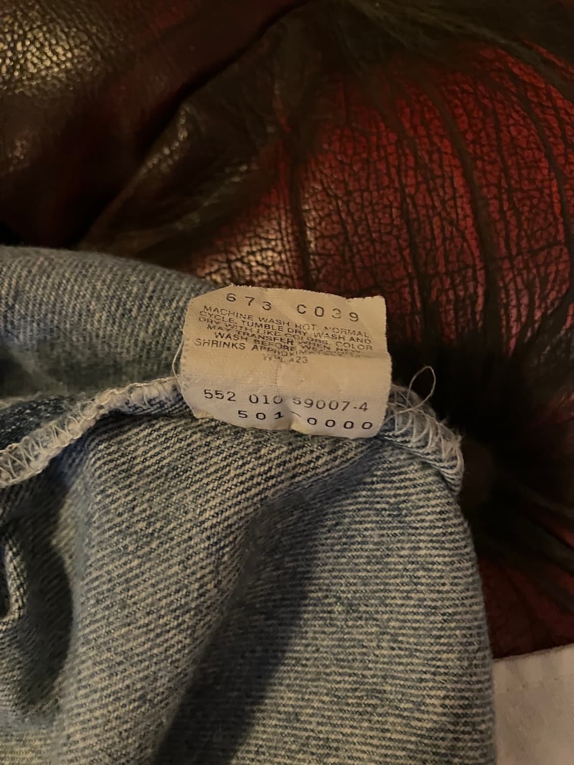 90s USA 빈티지 리바이스 501xx 0000 데님 팬츠 상품이미지10