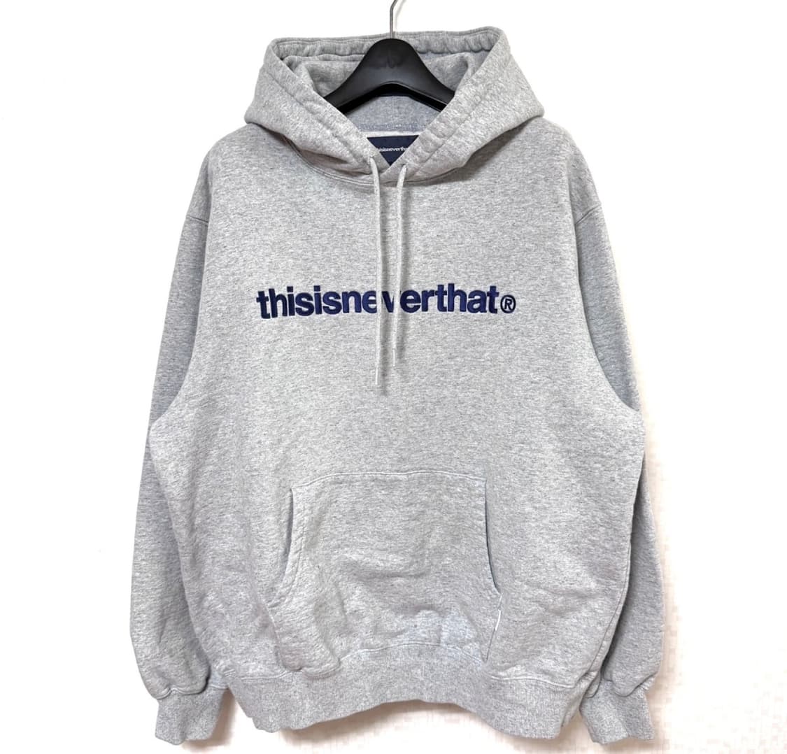 🩶디스이즈네버댓 빅로고 그레이 후드티🩶 상품이미지1