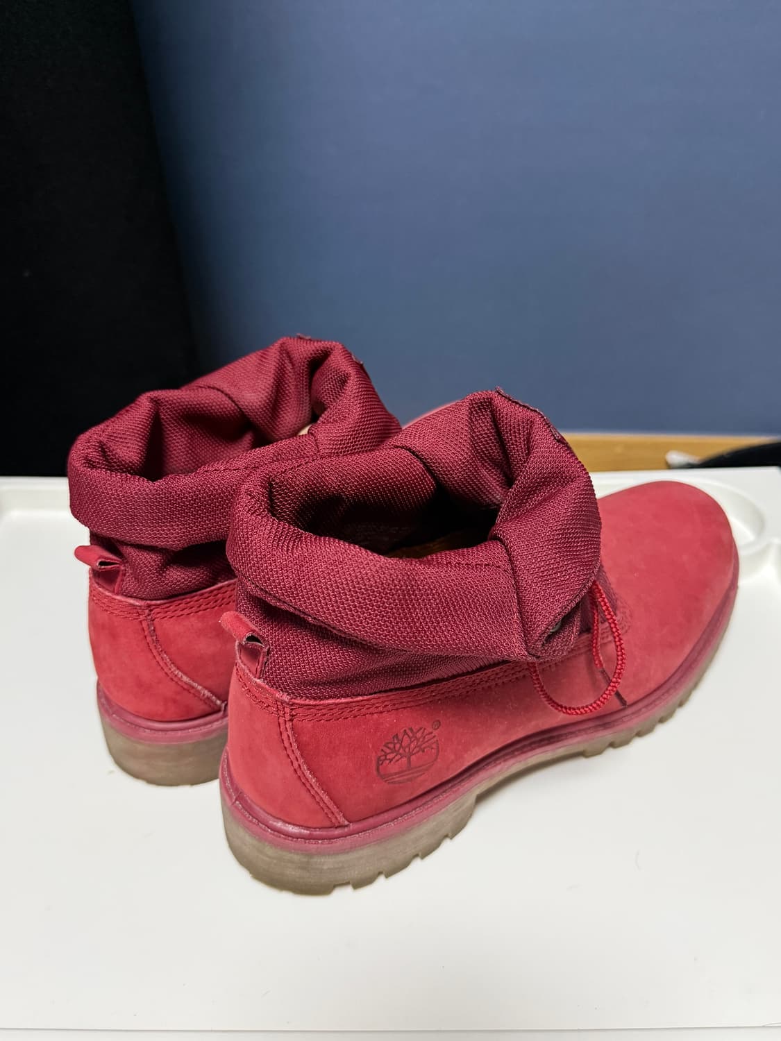 팀버랜드 롤탑 부츠 버건디 상품이미지4