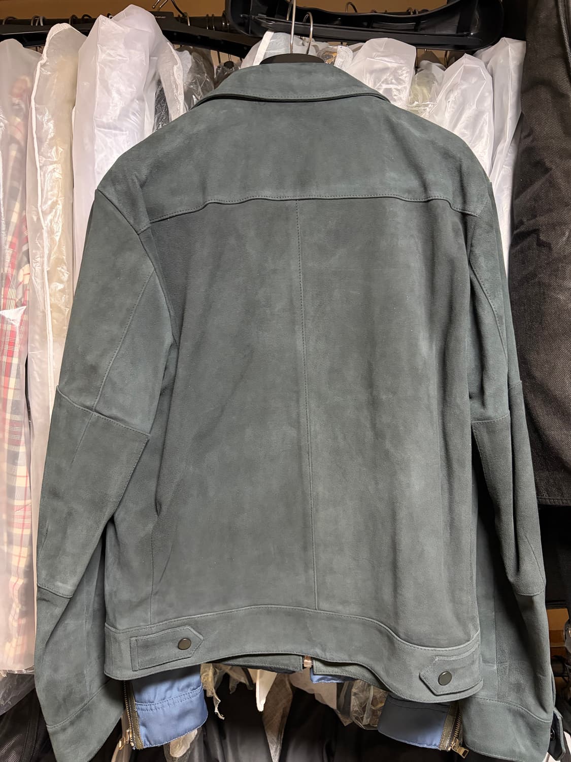 시스템옴므 스웨이드 가죽자켓 100 상품이미지2