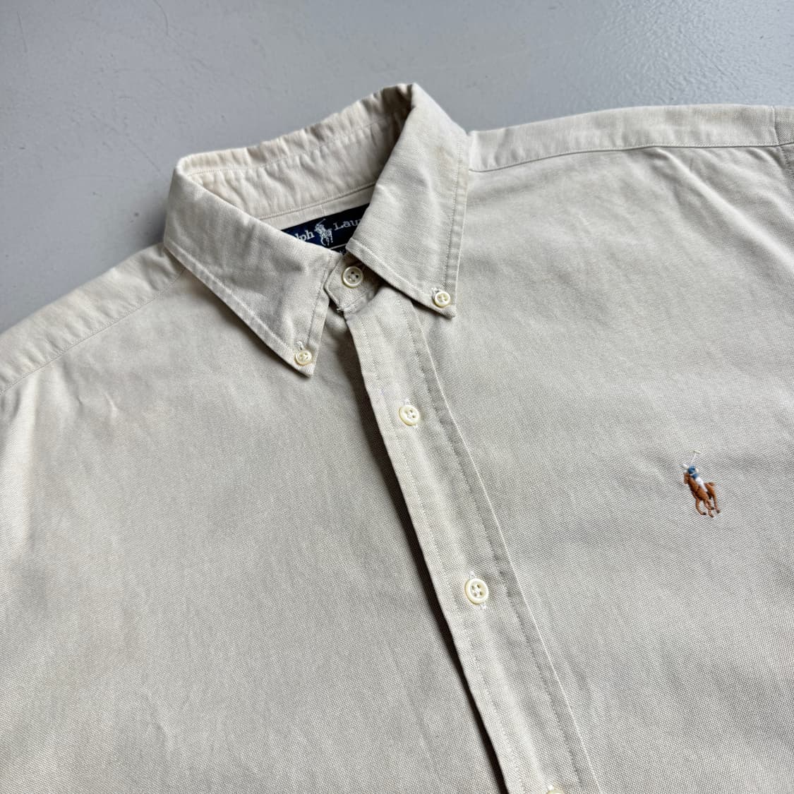 폴로 90s 포니 솔리드 옥스포드 반팔 셔츠 상품이미지3