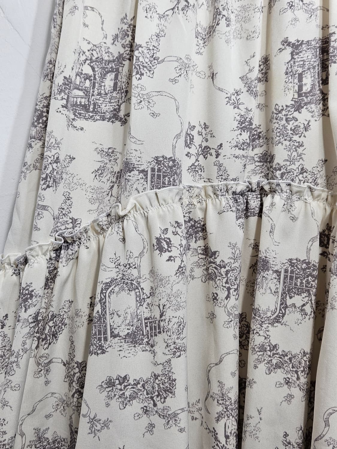 패턴 캉캉 롱스커트 상품이미지5