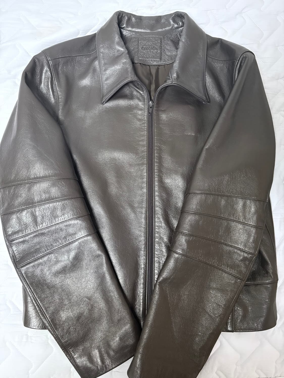 머듈 레더 자켓 appendix leather jacket brown 2 상품이미지1