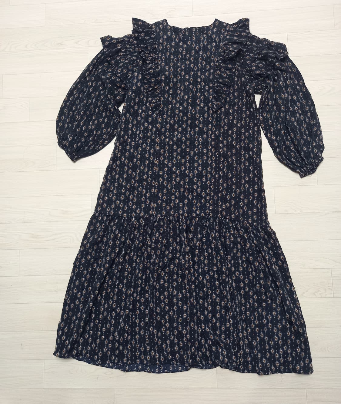 새상품 여성 쉬폰 어깨프릴 롱원피스~77 상품이미지1