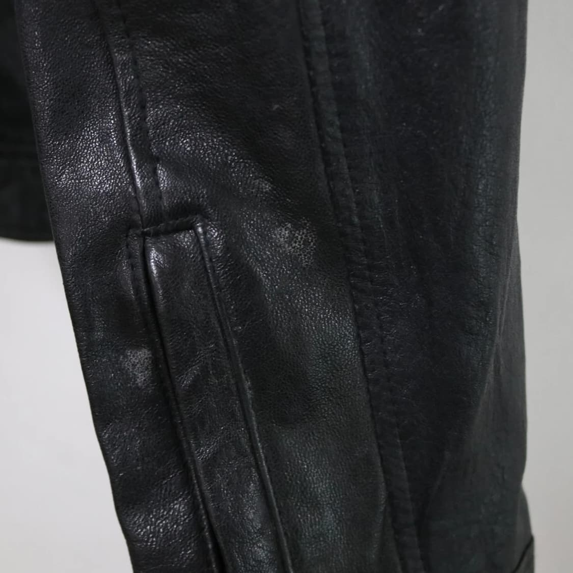 Zipper neck Lamb Leather 양가죽 자켓 상품이미지8