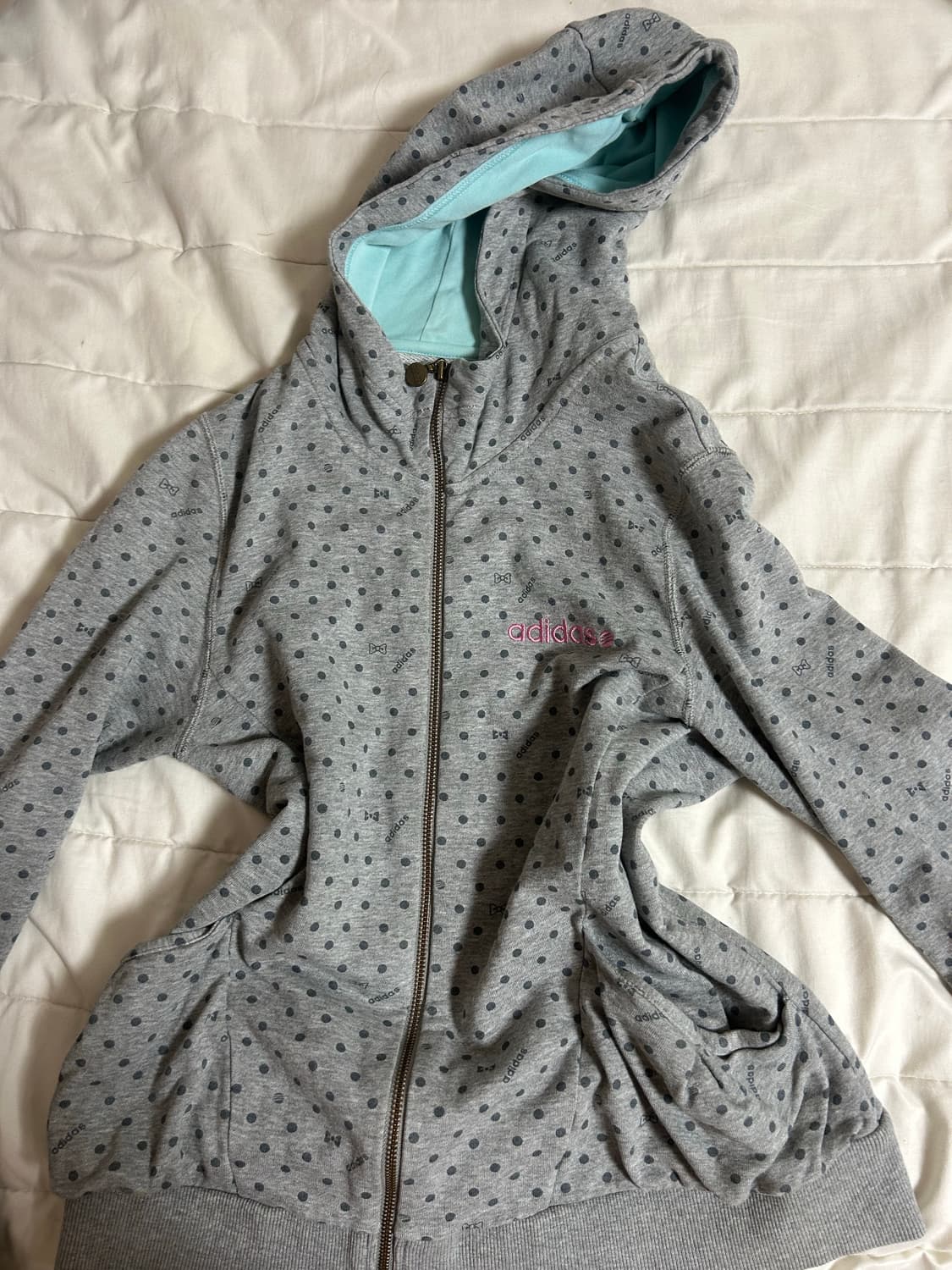 아디다스 도트 후드집업 상품이미지1
