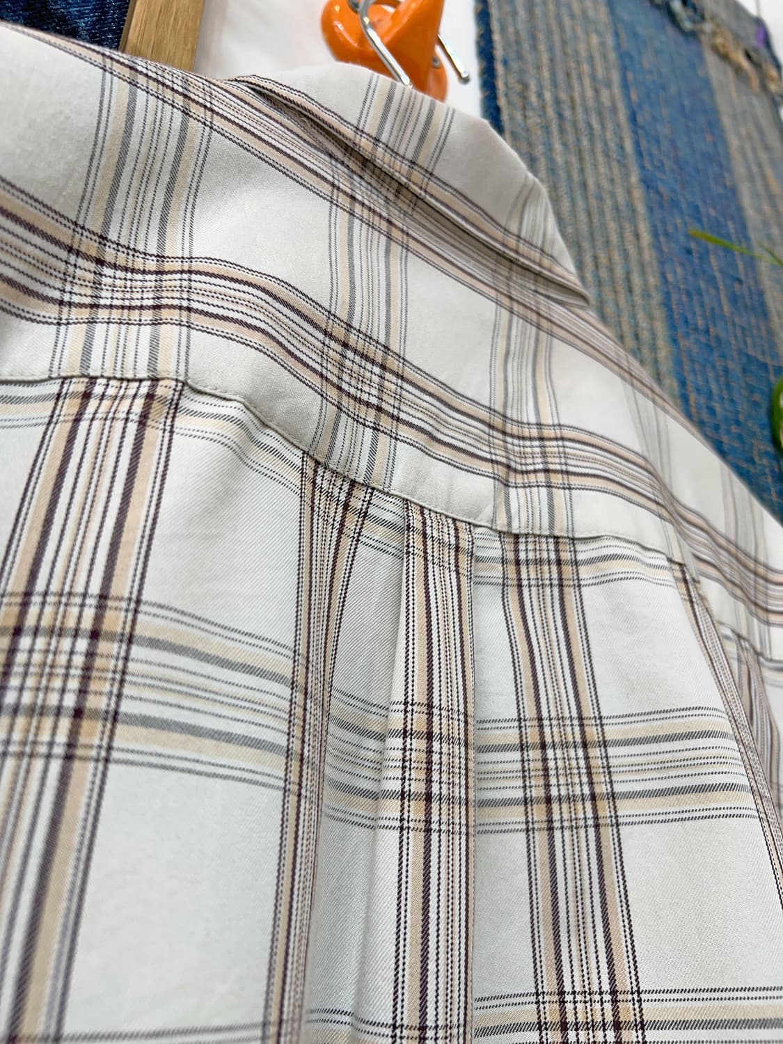 BEAMS HEART   Checkered Polyester Shirt  상품이미지8