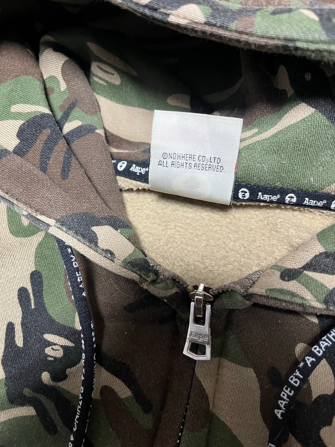 에이프 카모플라쥬 후드집업 상품이미지6