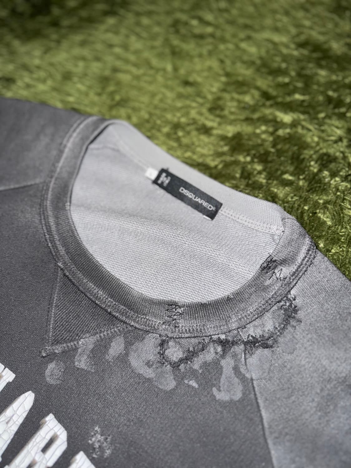 [L] Dsquared2 디스퀘어드2 빈티지 워싱 스웻셔츠 그레이 상품이미지3