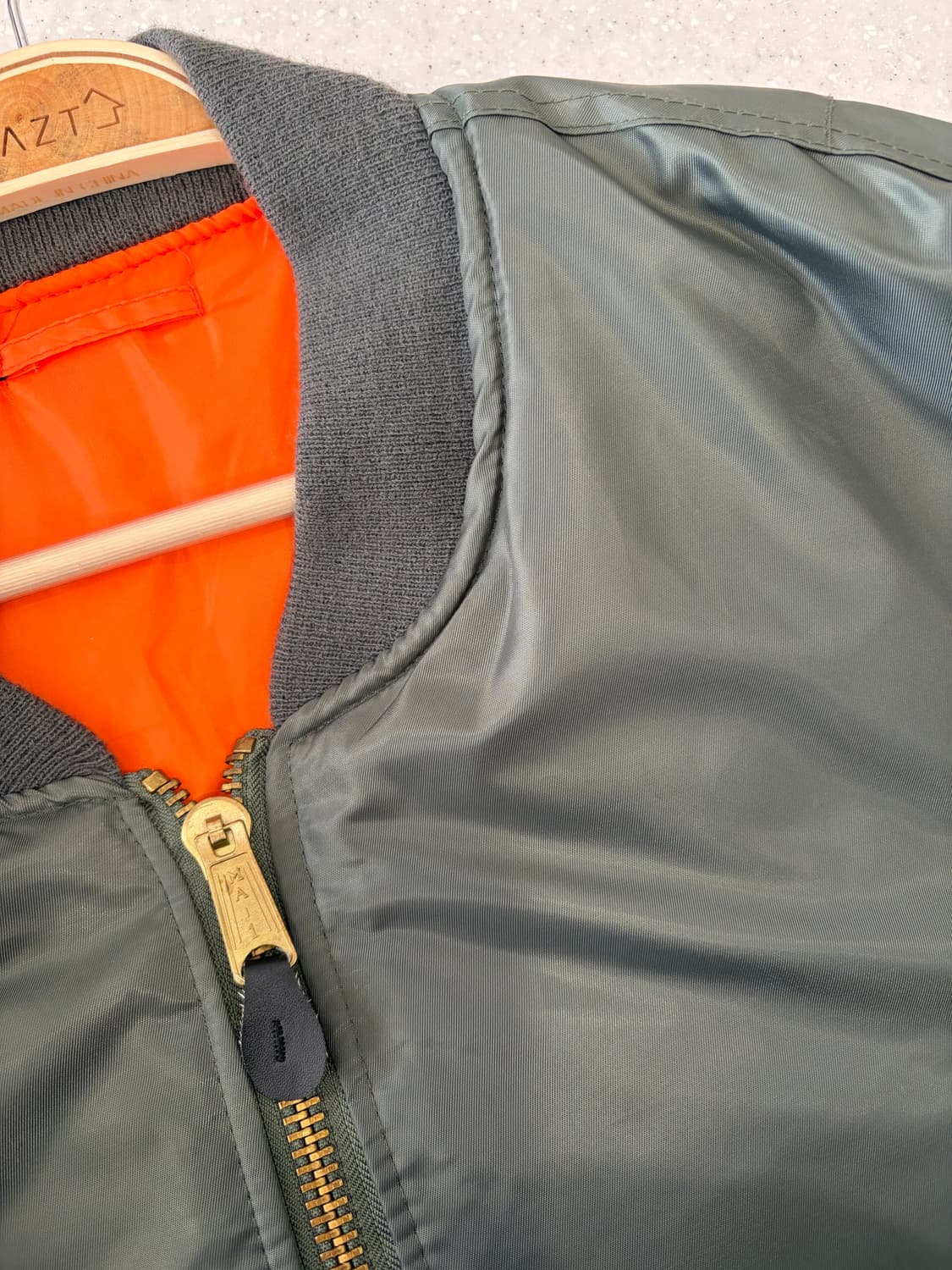 307. 로스코 ma-1 자켓 카키  상품이미지3