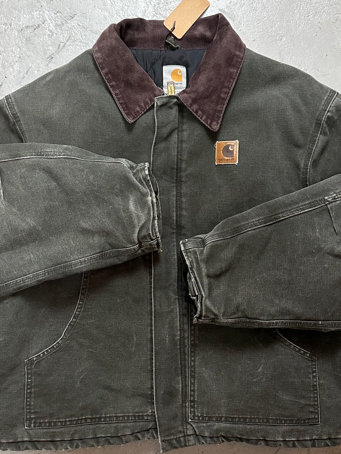 00's OG USA 칼하트 J22 아크틱 칼하트 모스그린 디트로이트 상품이미지8