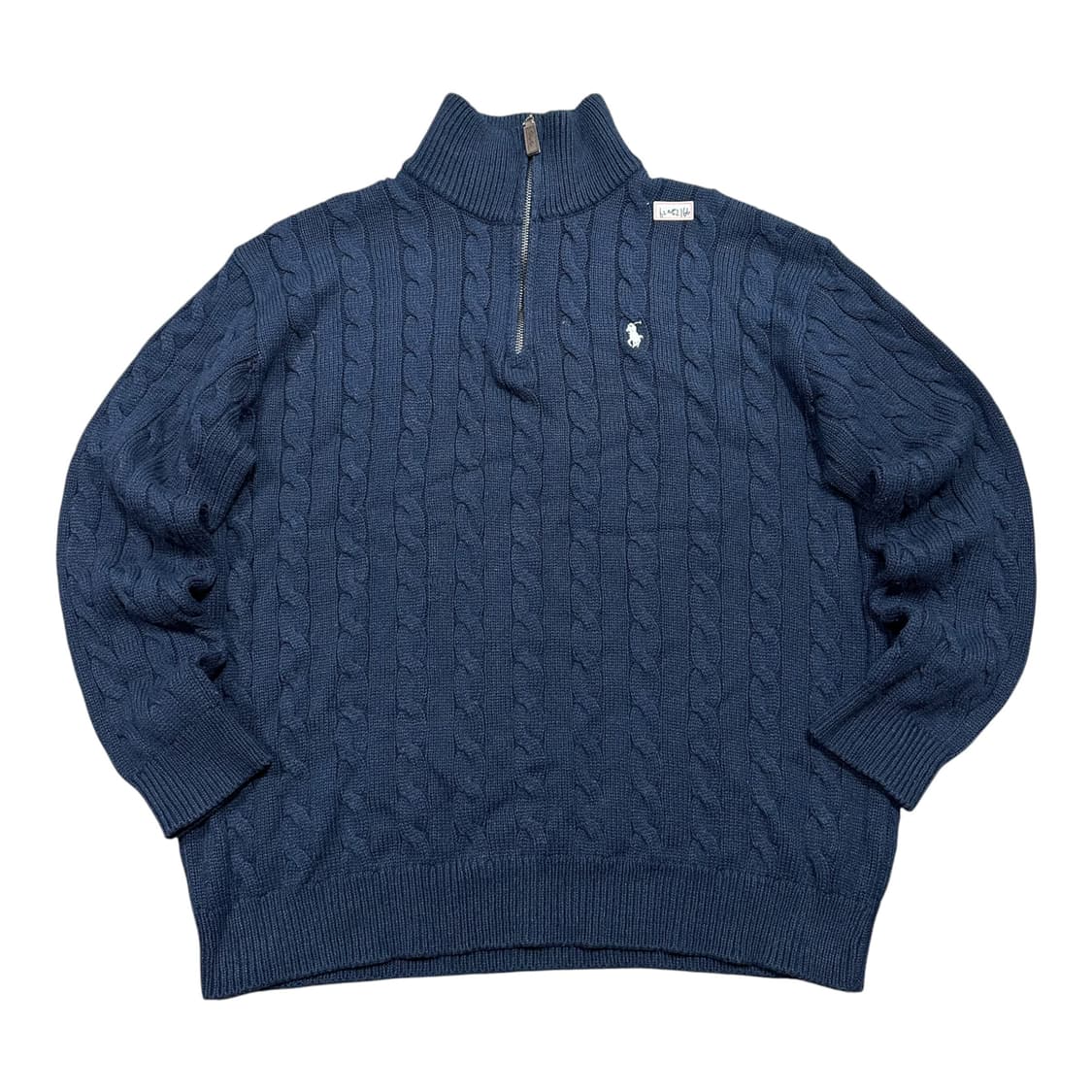 ✨ (바배) 폴로 랄프로렌 케이블 꽈배기 니트 하프 집업  상품이미지1