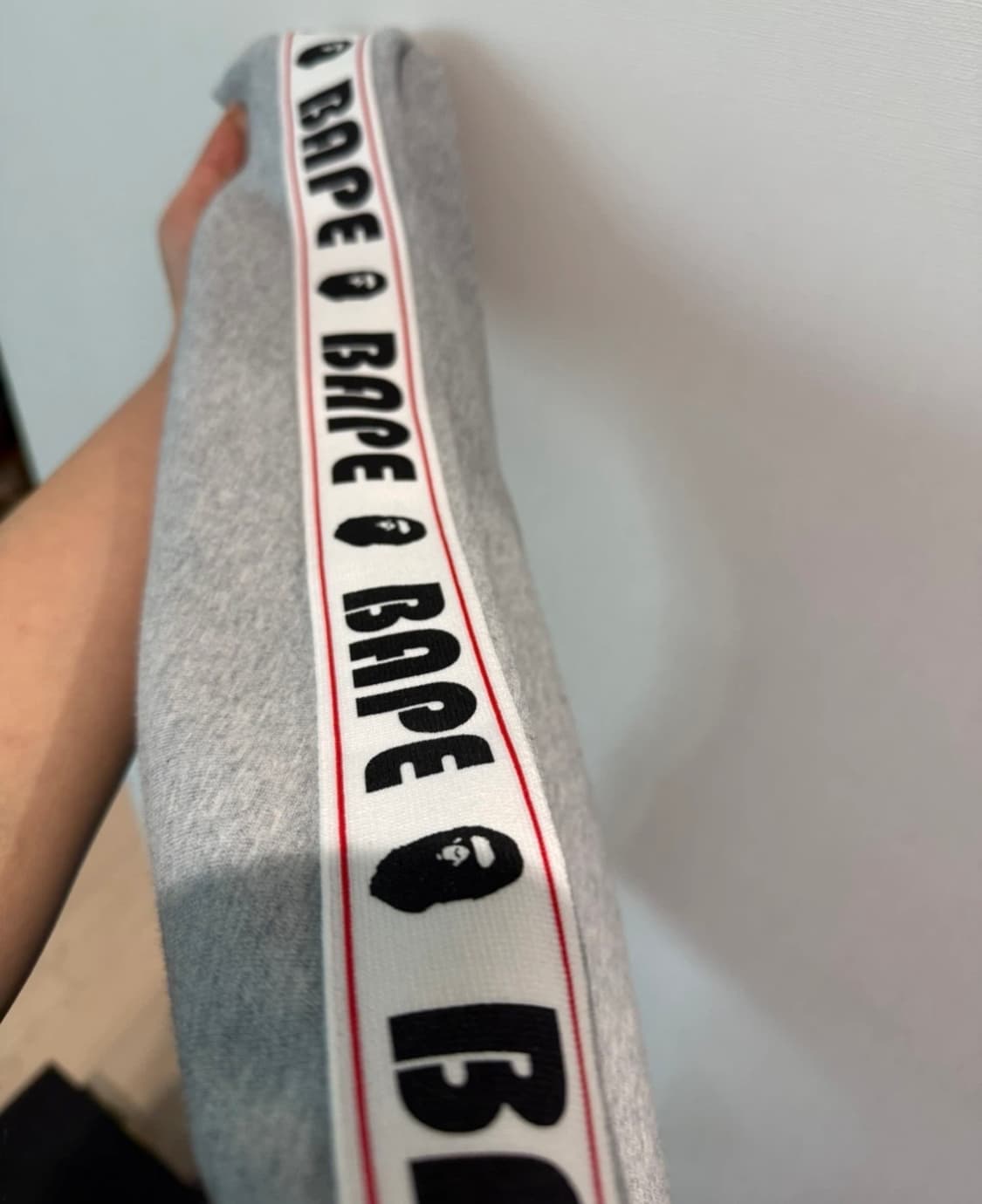 Bape 테이핑 그레이 후디 상품이미지4