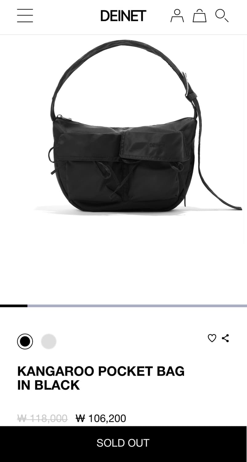 다이닛 KANGAROO POCKET BAG 캥거루 백 상품이미지1