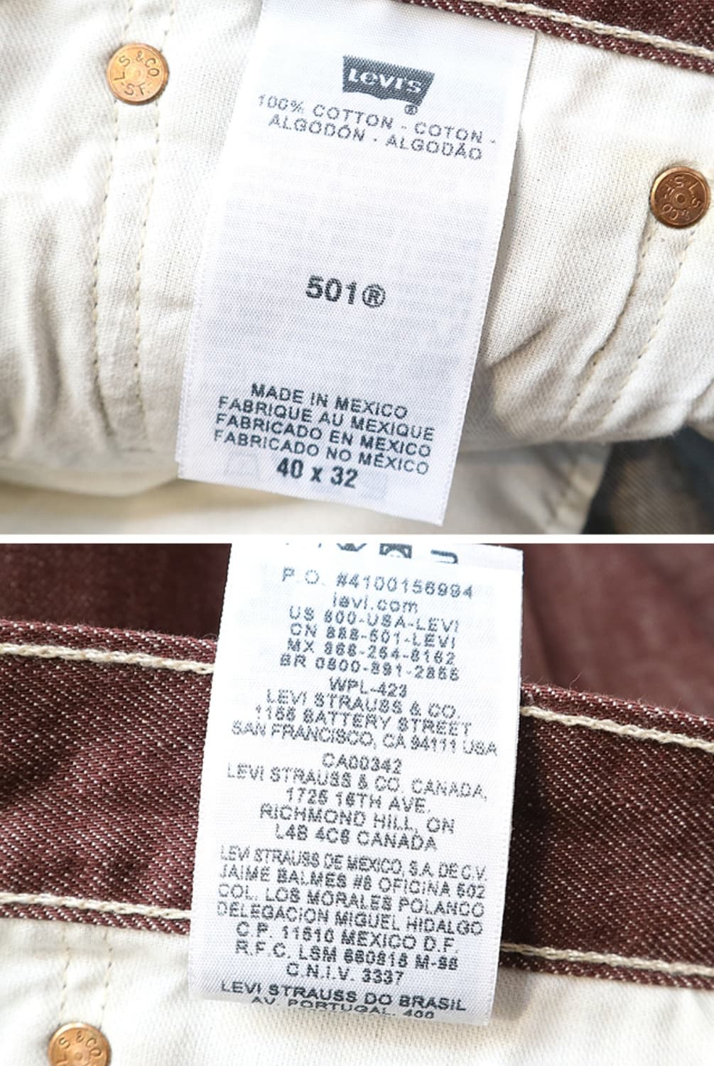 
LEVIS 리바이스 501XX 데님 40사이즈  상품이미지9