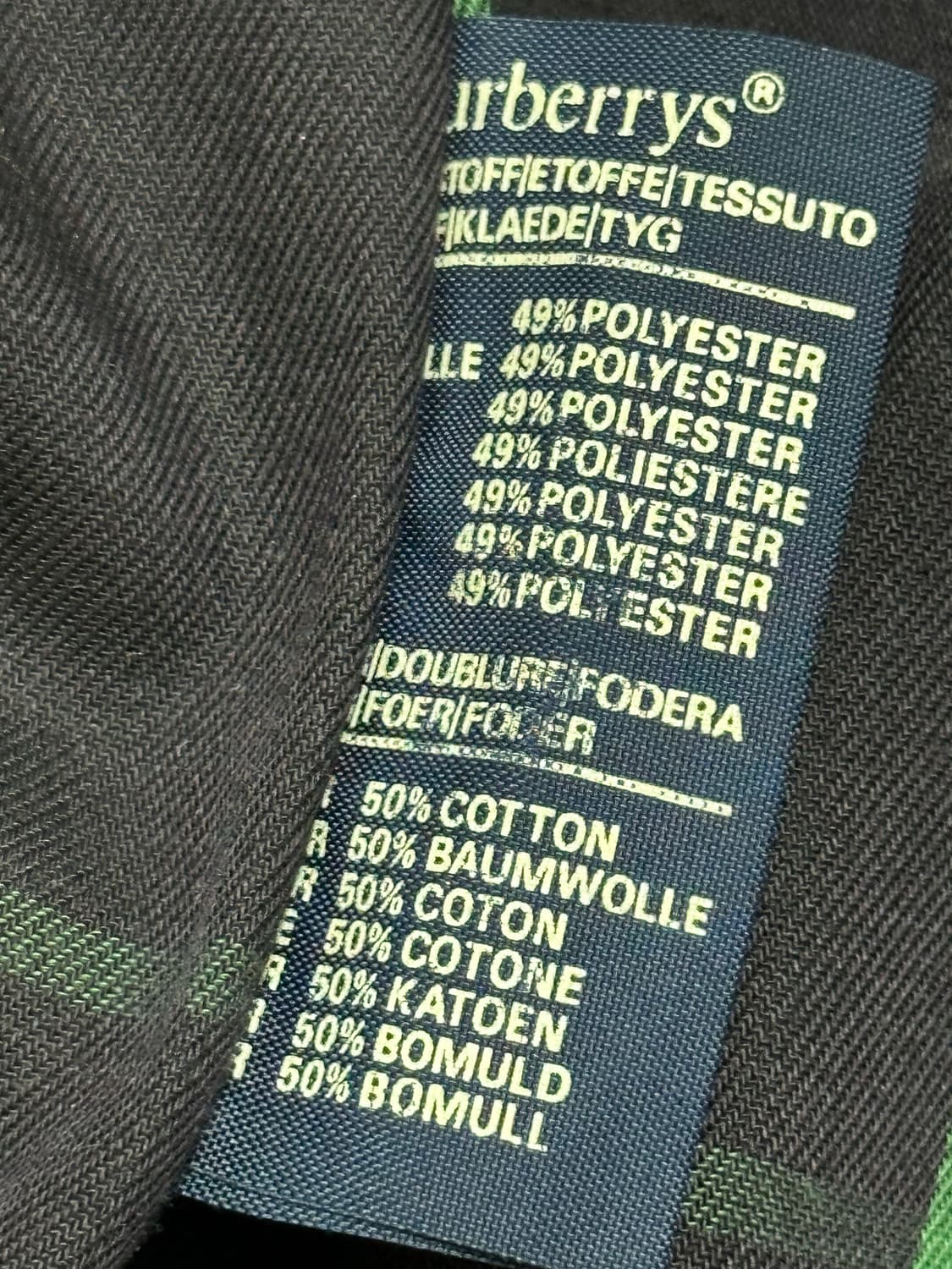 [ 버버리 ] 정품 / 남성95 / 네이비 트렌치 코트 상품이미지7