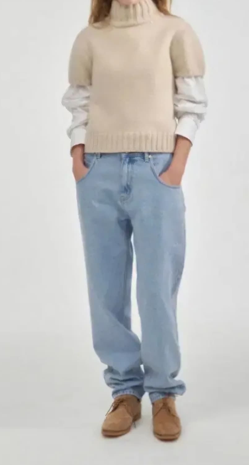 앤더슨벨 레이어드니트/더바넷 브라이튼데님 팬츠 상품이미지6