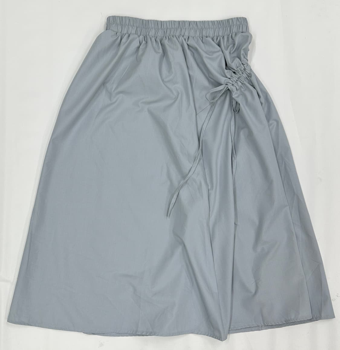 아이렛 셔링 포인트 롱 스커트 갸루 고프코어 스트릿 바람막이 스커트 상품이미지3