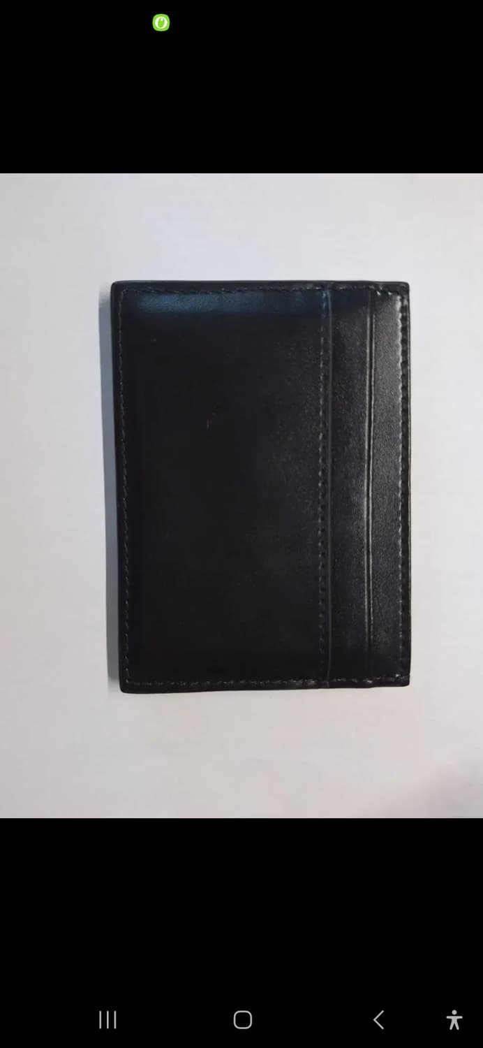 비비안웨스트우드 오브로고 나파레더 카드홀더 블랙 카드지갑 상품이미지3