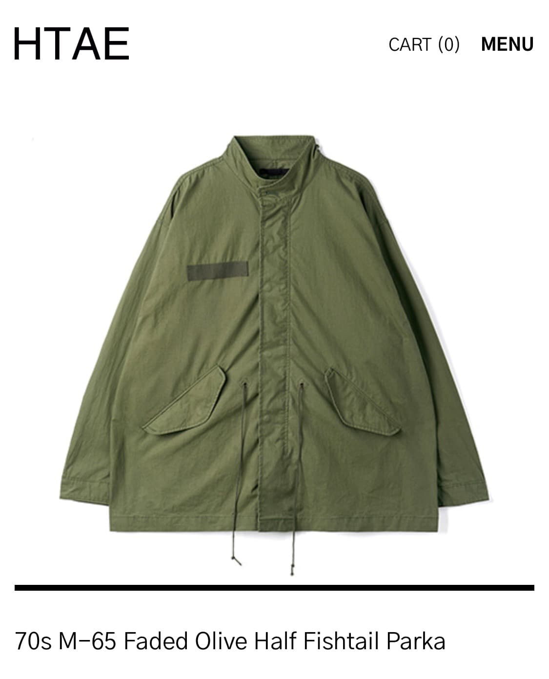 [os] htae 70s M-65 half fishtail(olive) 상품이미지1