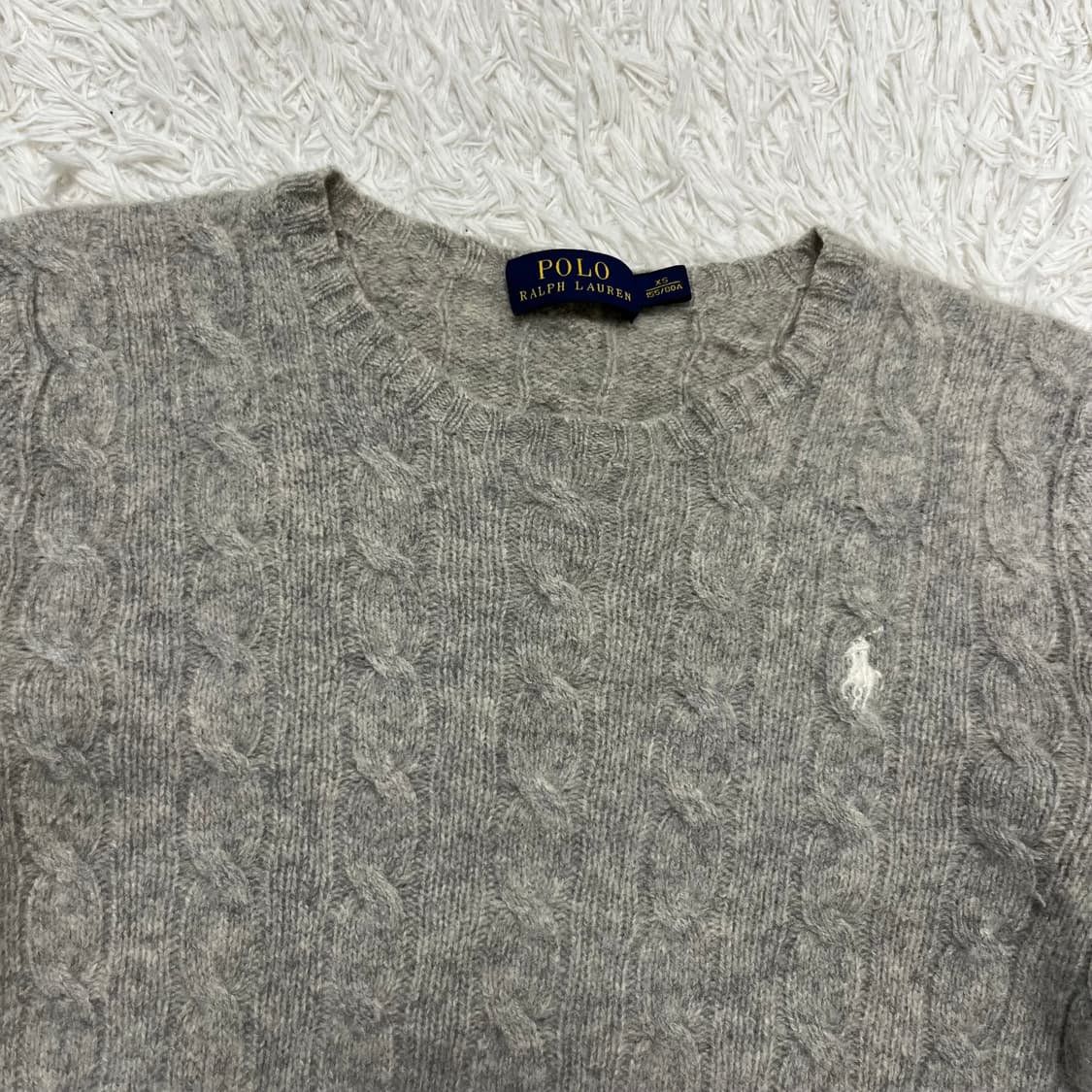 Polo Ralph Lauren grey wool knit 상품이미지5