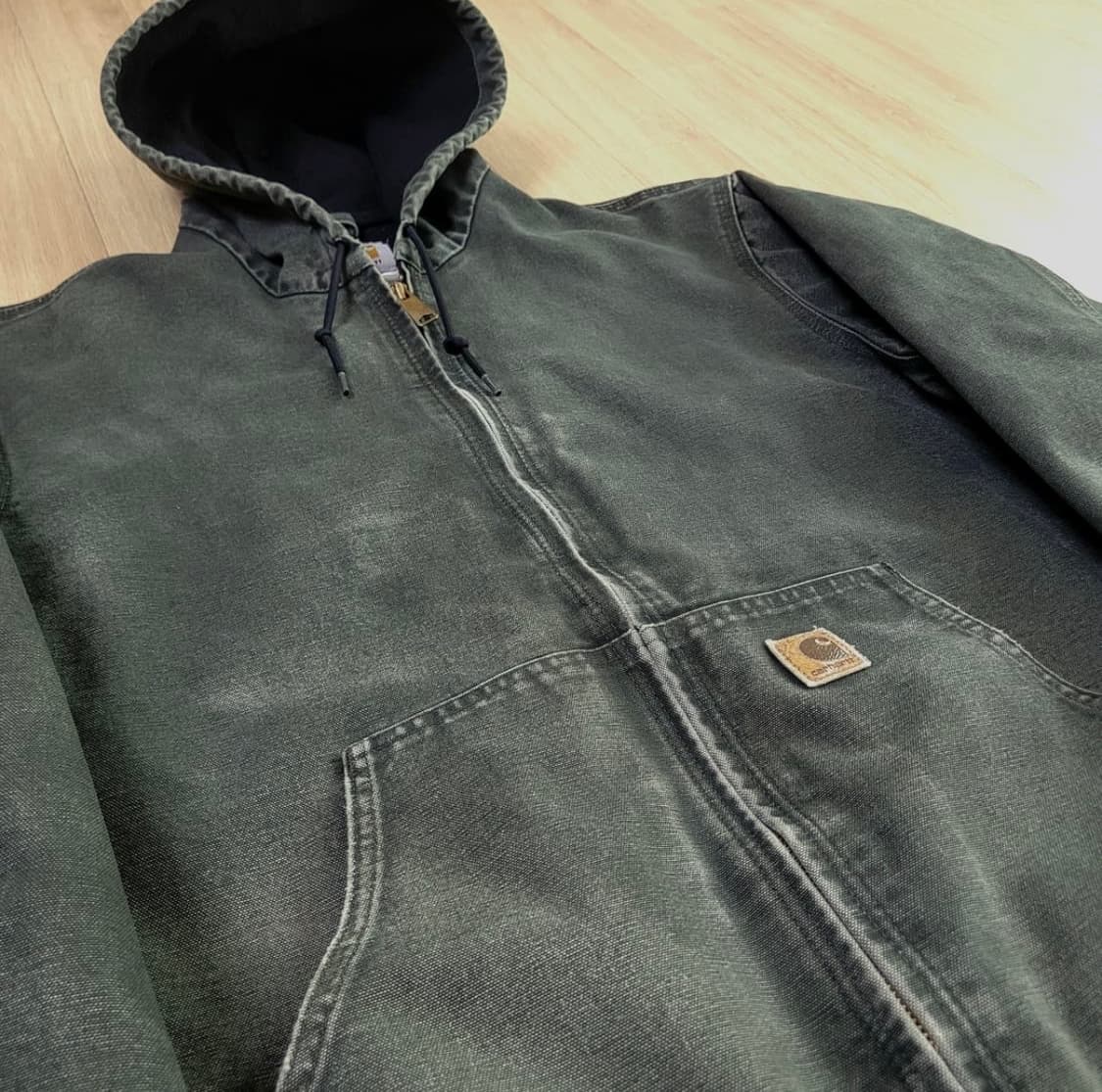 칼하트 J25 덕 액티브 자켓 모스그린 상품이미지2