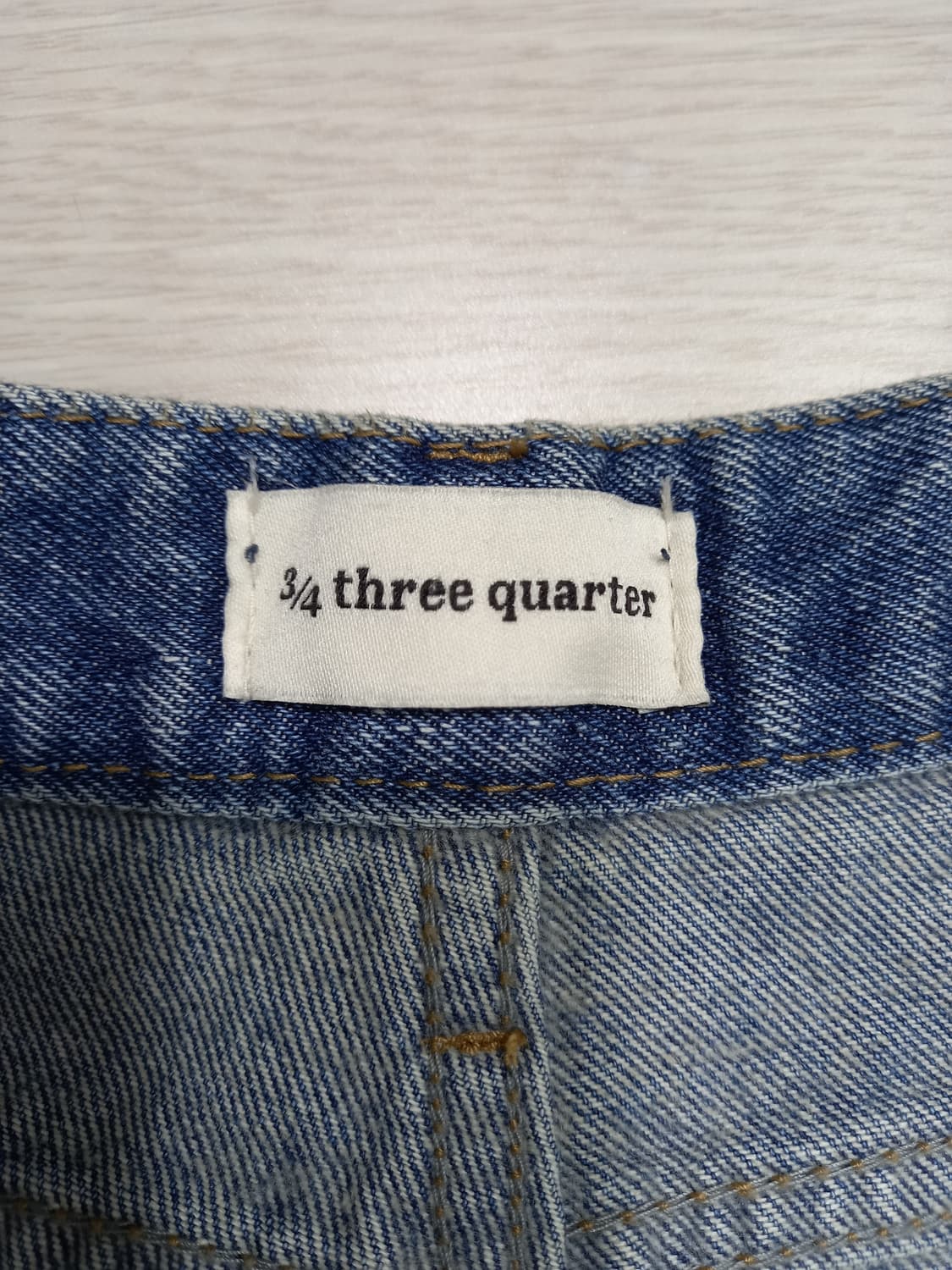 28 새상품 three quarter 하이웨이스트 세미와이드진 28-86 상품이미지7