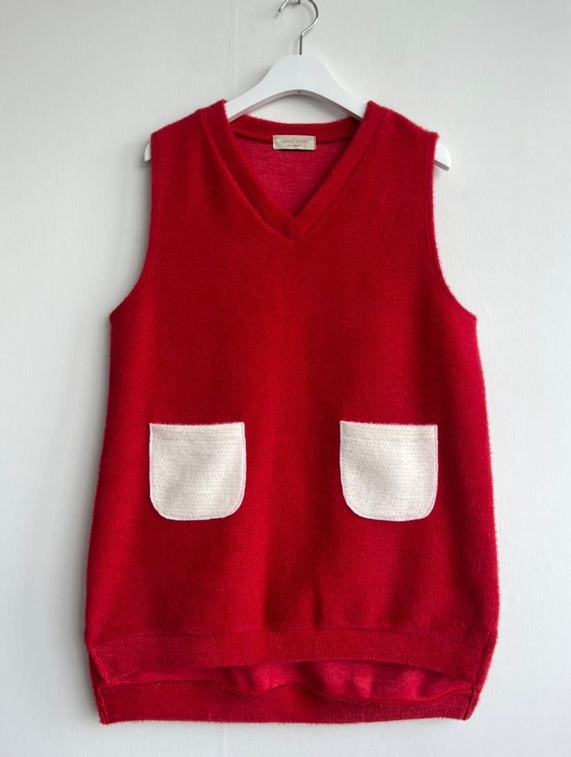 JINNY YOON 레드 니트 베스트  상품이미지2