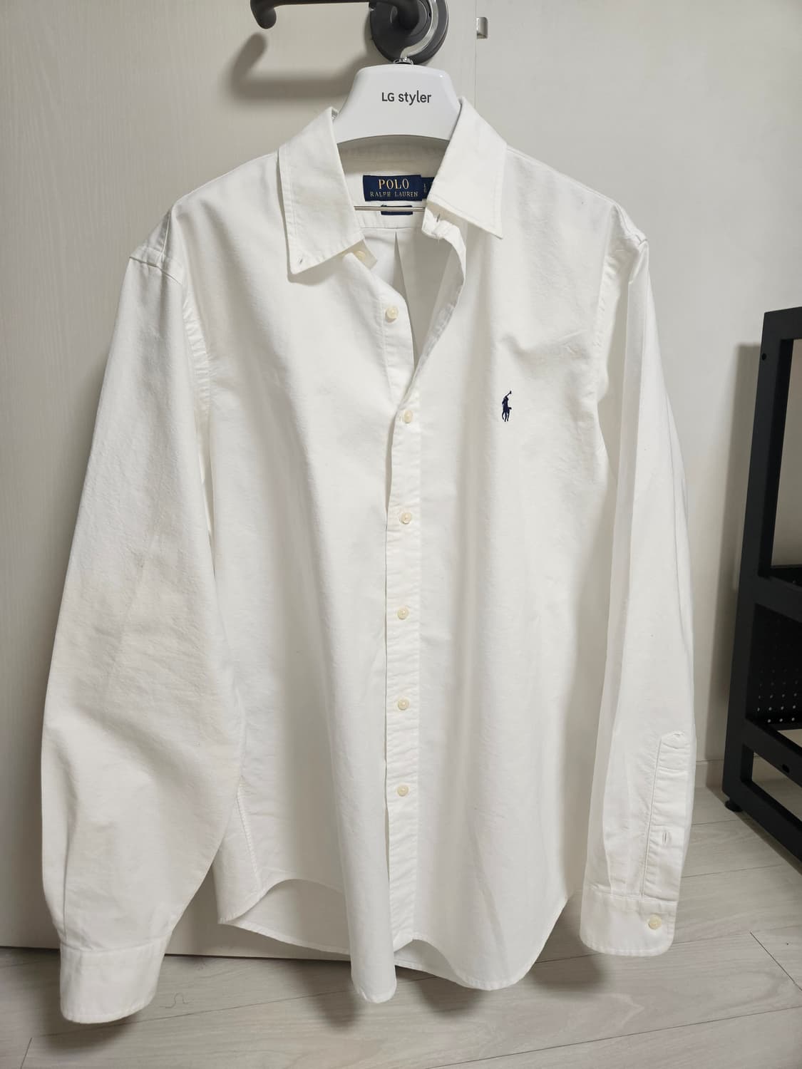 (미착용)폴로랄프로렌 가먼트 다이 옥스포드 셔츠 화이트 L 상품이미지2