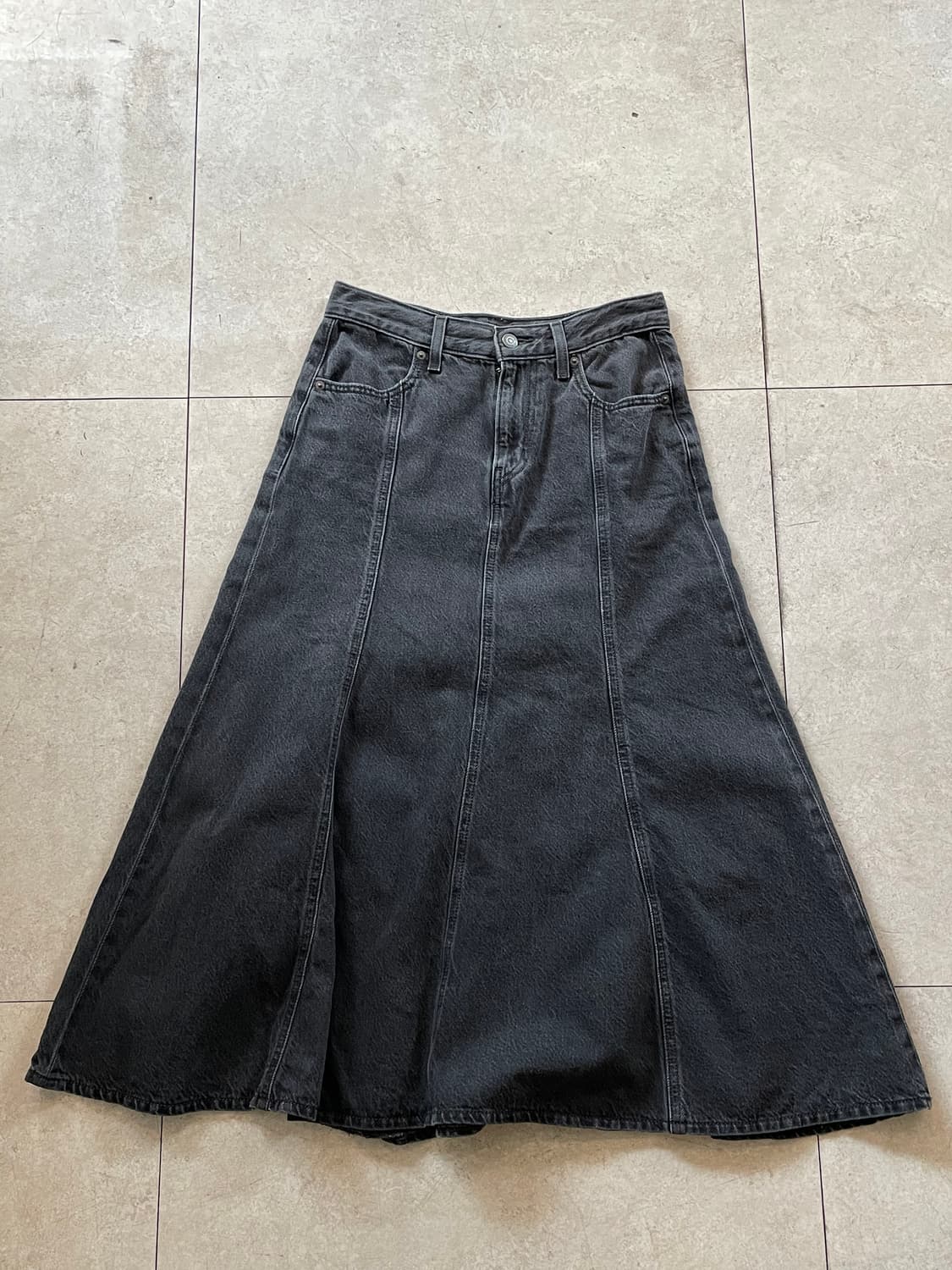 리바이스 데님 롱 스커트 상품이미지2