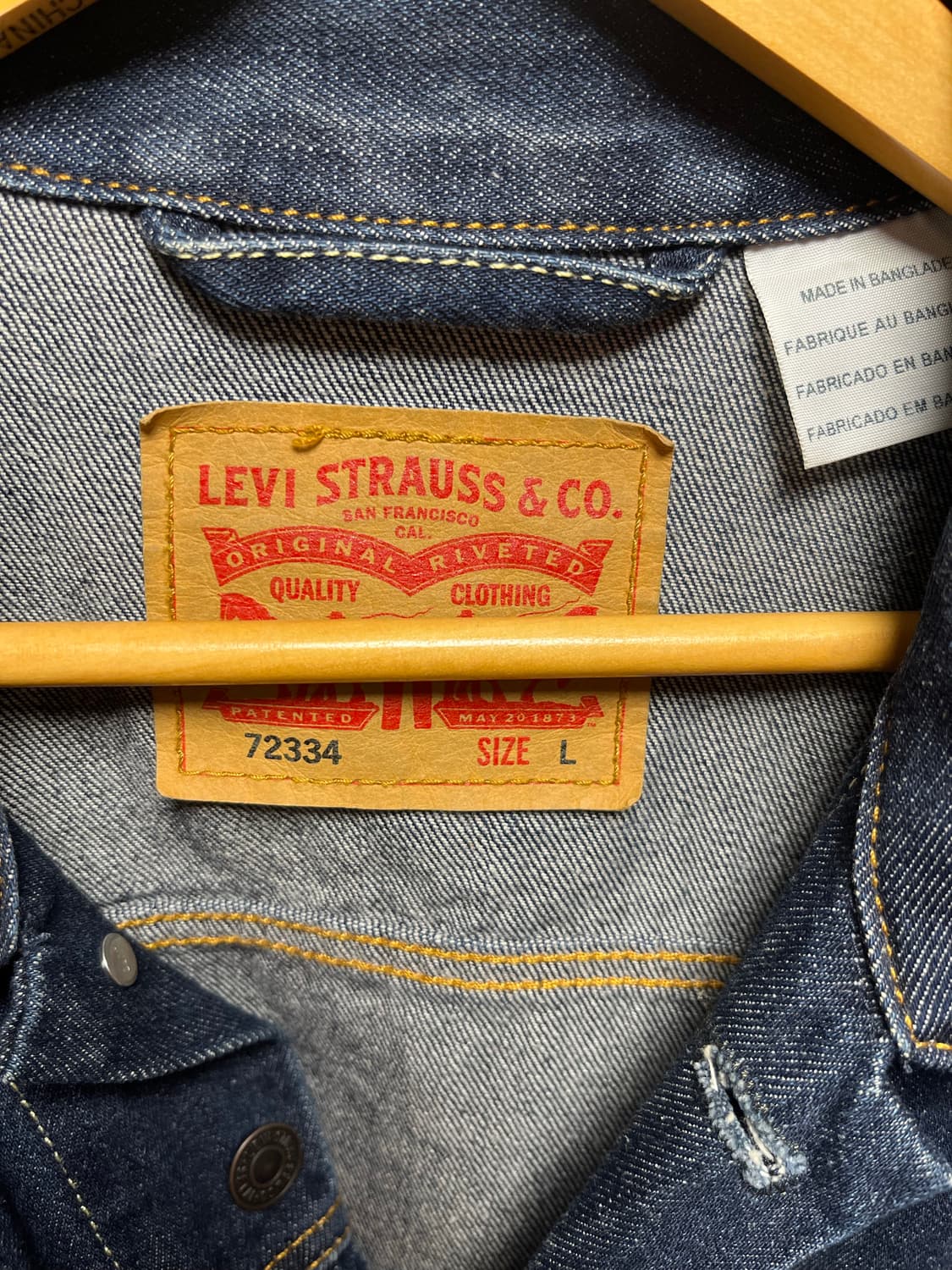 리바이스 3세대 트러커 L 블랭크탭 상품이미지4