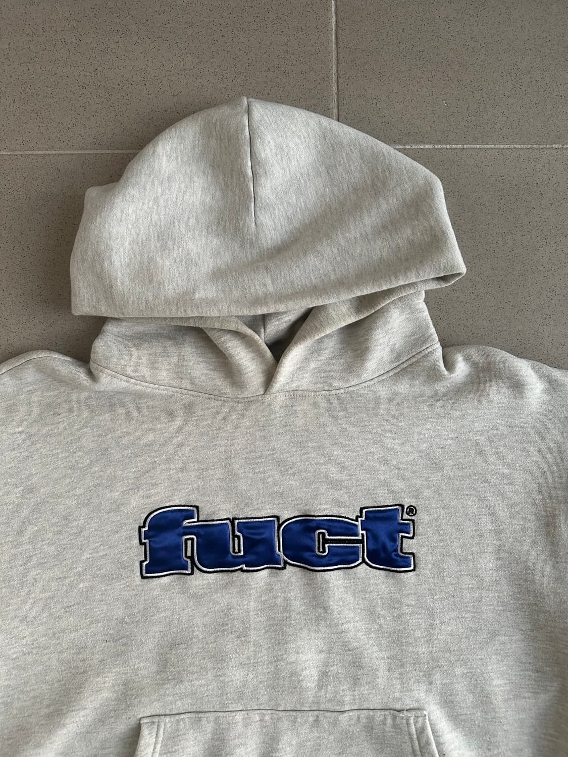 FUCT 퍽트 아플리케 후드 그레이 M 상품이미지3