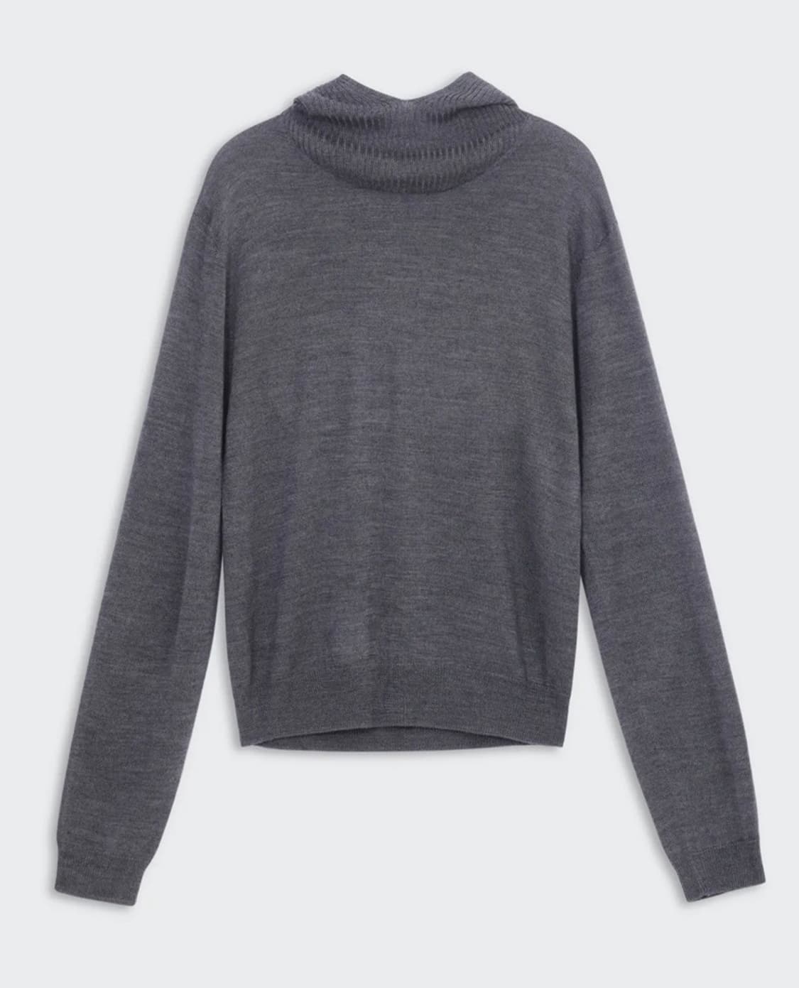 cosmoss 코스모스 RIBBED HOODIE KNIT (GREY) 상품이미지1