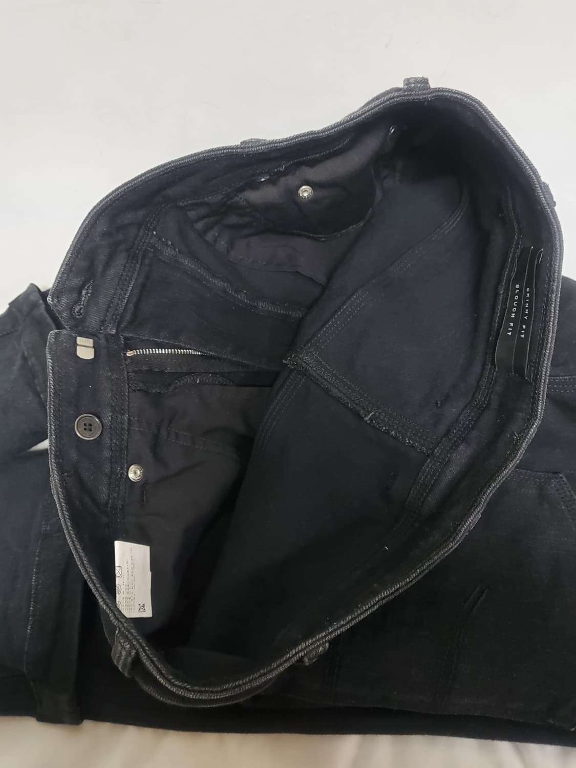 닐바렛 블랙 데님 팬츠 매장판정품 허리32사이즈  상품이미지6