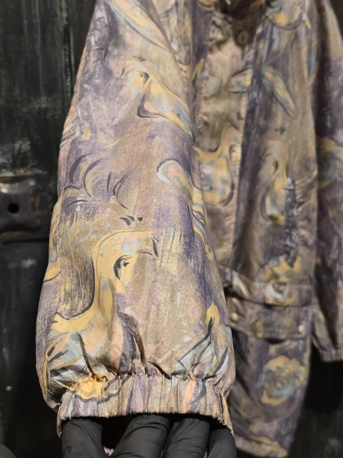 80s Abstract Pattern Windbreaker Jacket 상품이미지4