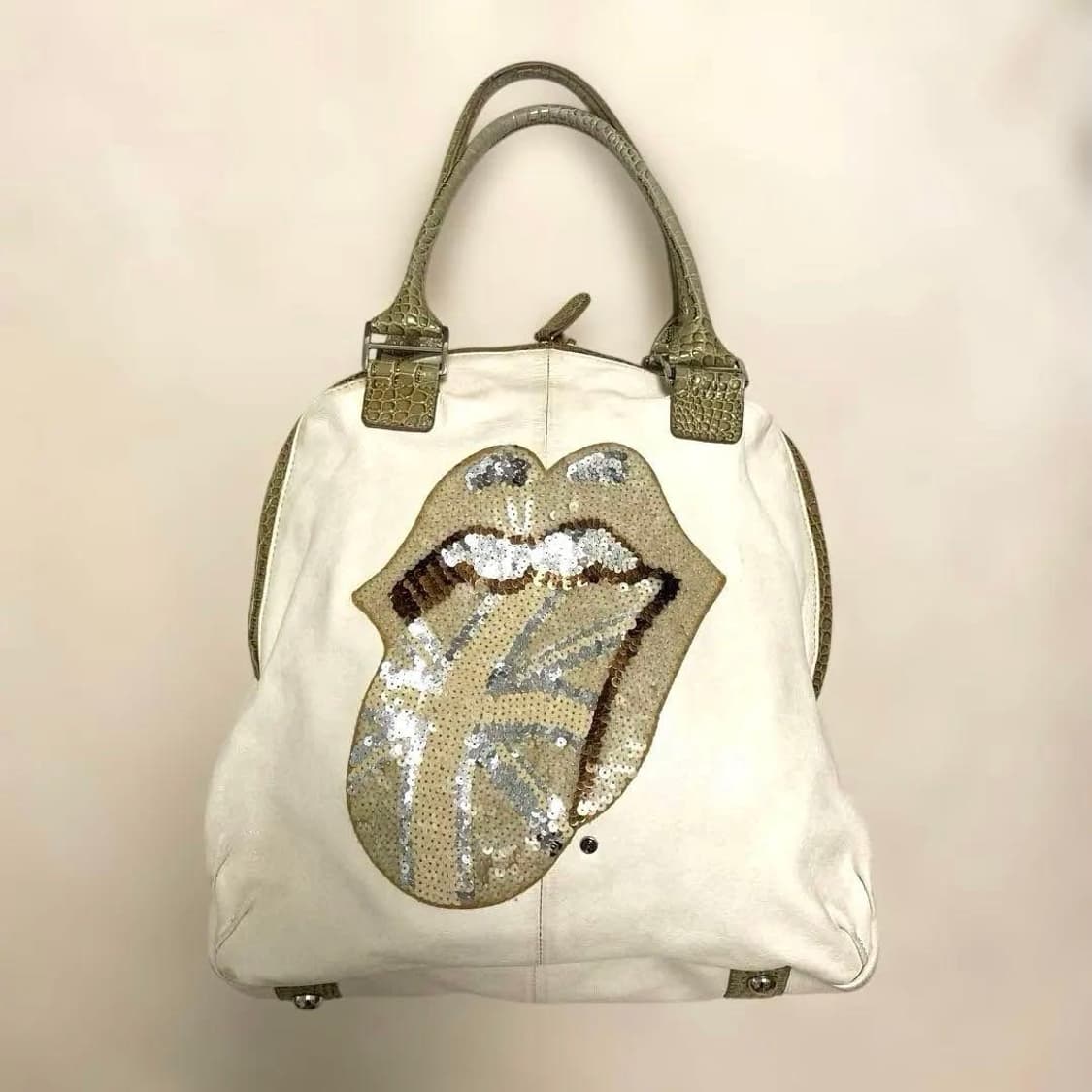 muta × ENUOVE × Rolling Stones 아이보리 토트백 상품이미지1