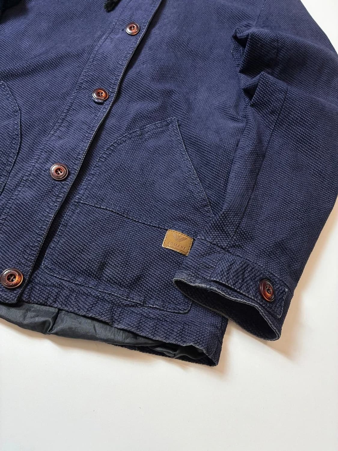 아르마니 진스 00's 헤비코튼 타올 후드 자켓 PN8284 상품이미지4