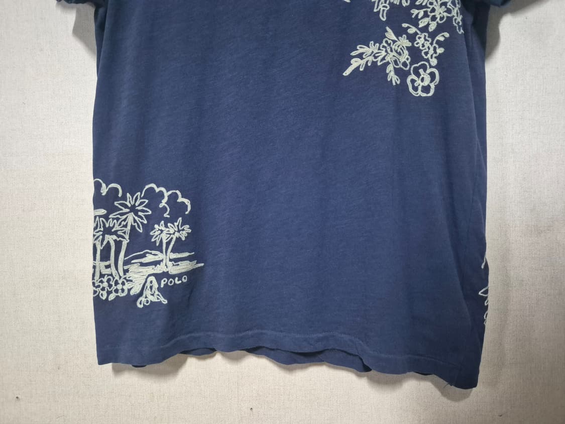 폴로 야자수 자수 라운드 반팔 (XL) 상품이미지4