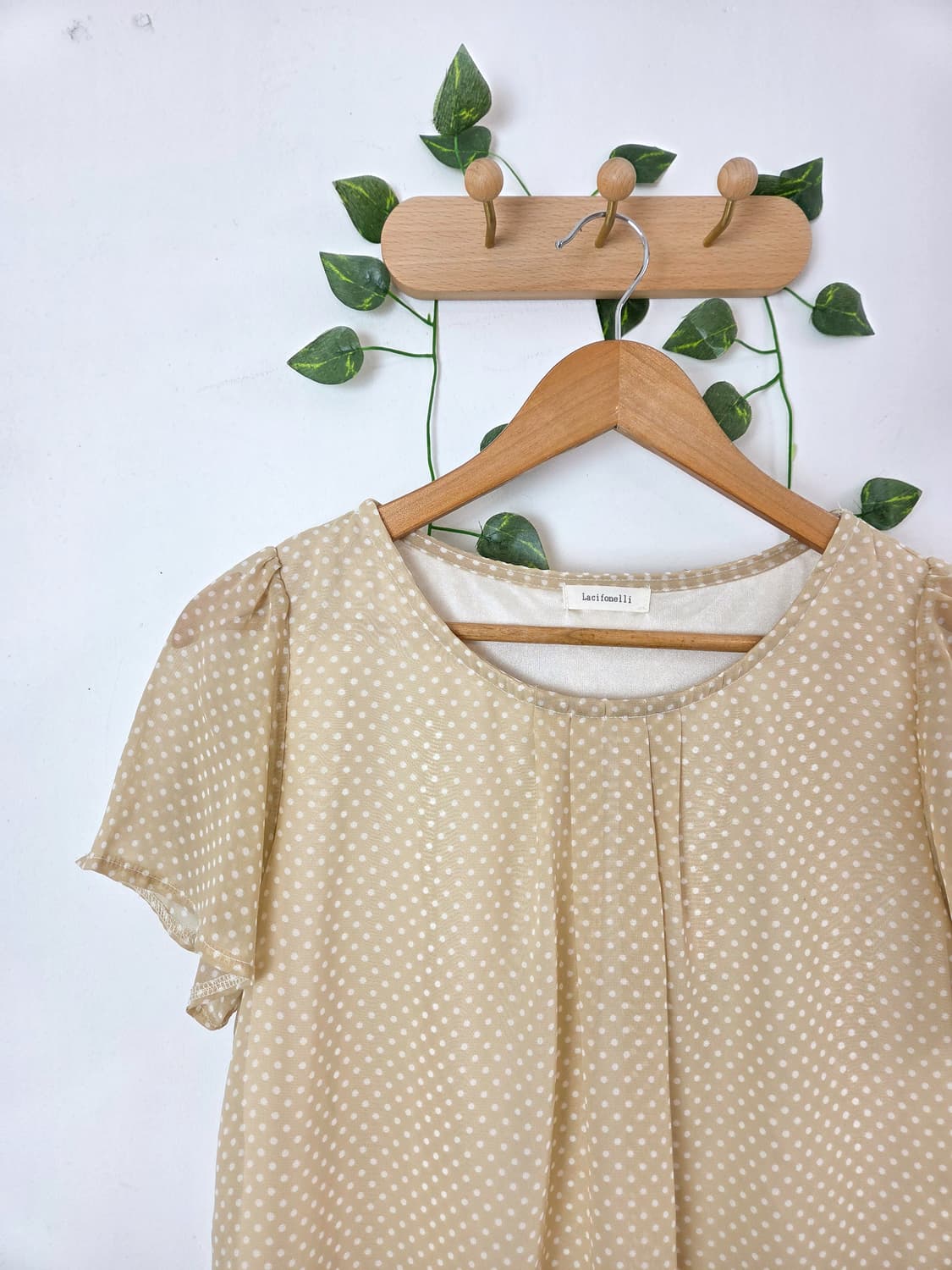 도트 여리 블라우스 상품이미지2