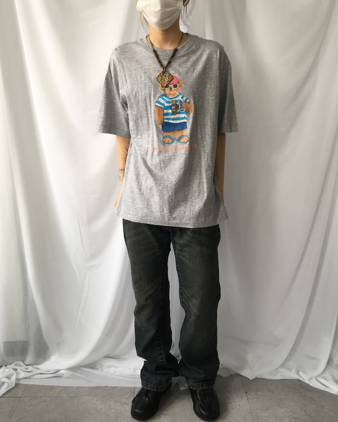 Bear printing t shirt 상품이미지5