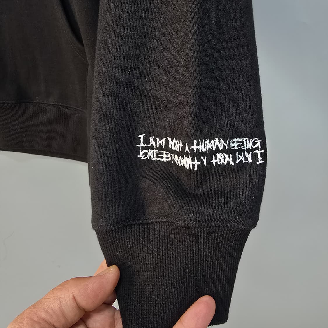 아이엠낫어휴먼비잉 그래픽 후드티 M 상품이미지5