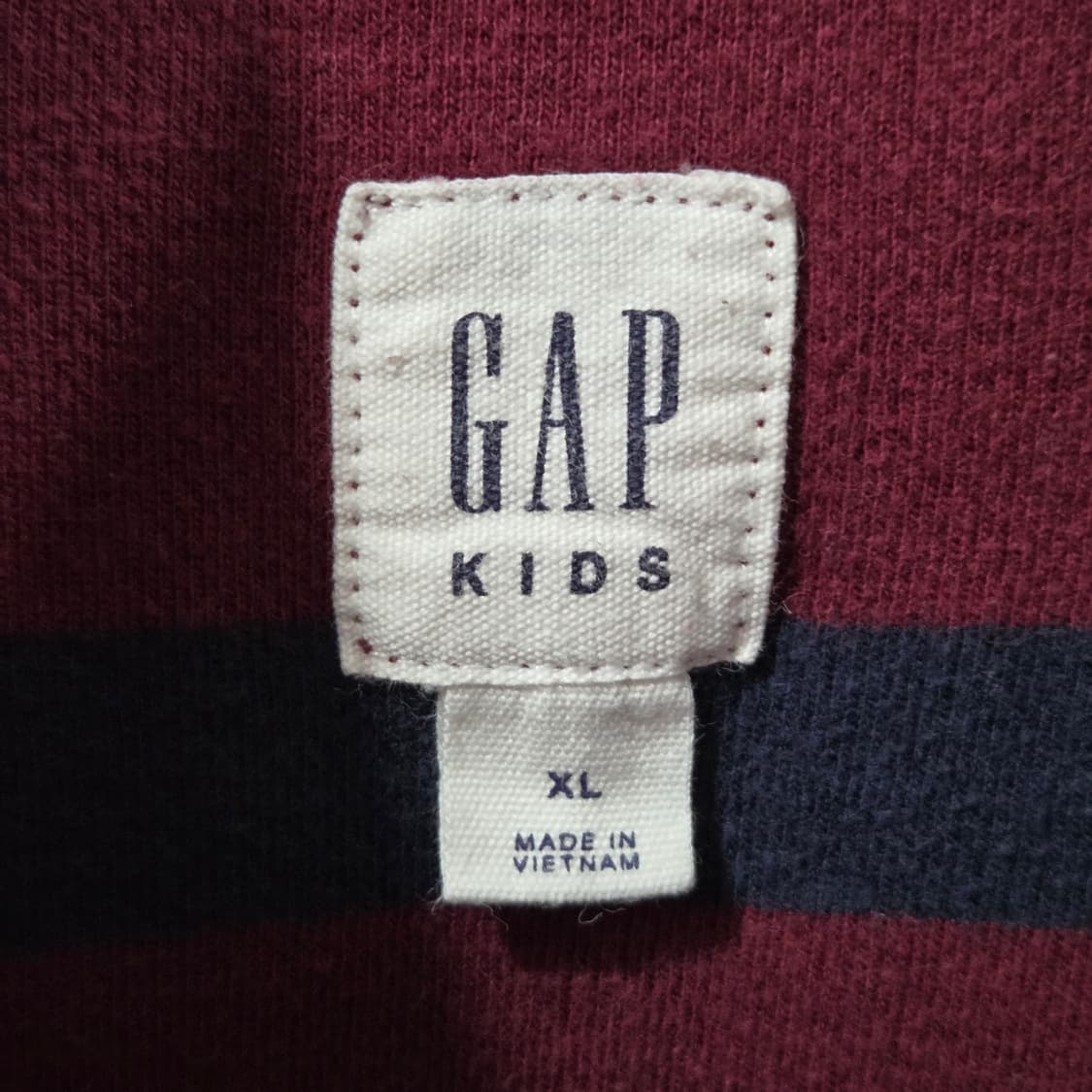 갭 키즈 코튼 풀오버 하프집업 XL  상품이미지2